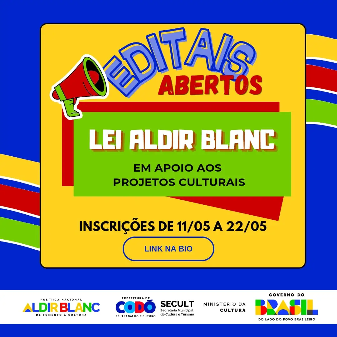 Codó fortalece setor cultural com lançamento de editais públicos da Lei Aldir Blanc