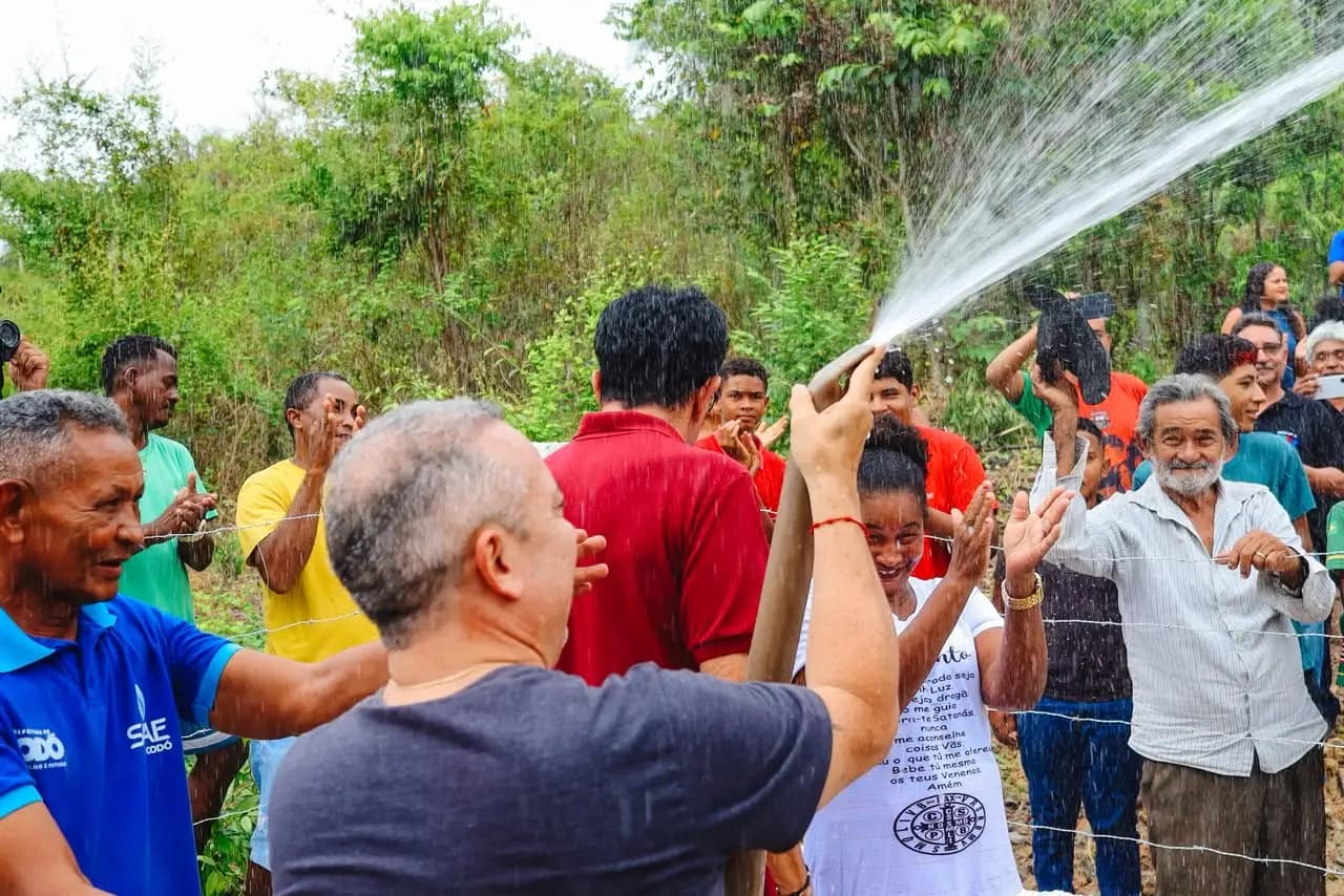 Água mais perto de casa: poço artesiano beneficia famílias do povoado Santo Antônio dos Pretos, em Codó