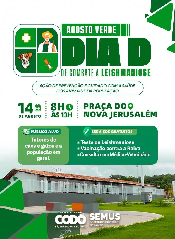 Foto 1 – Dia D de Combate à Leishmaniose acontece nesta sexta-feira (14) em Codó