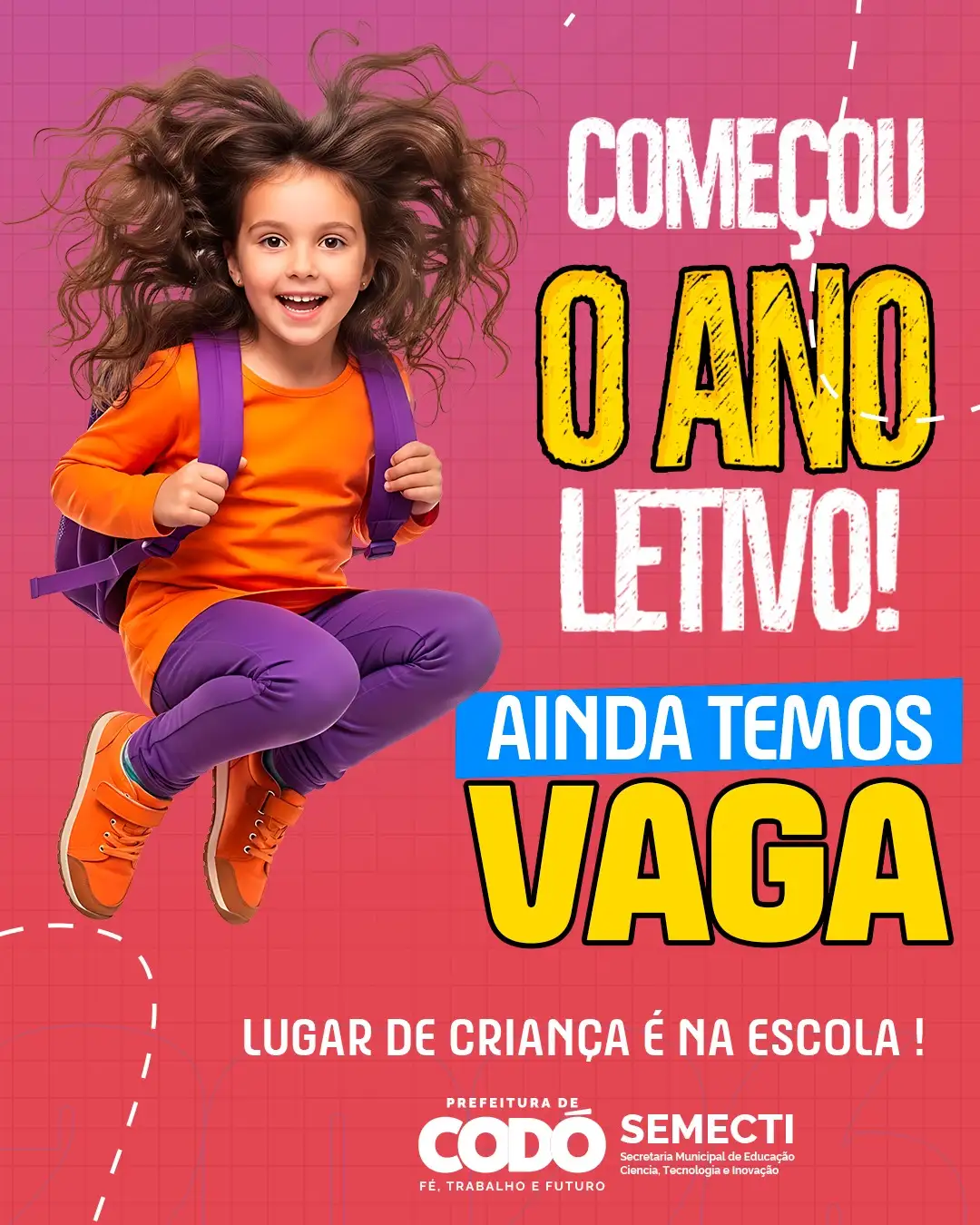 Galeria de imagens - Foto 2 da notícia: Rede Municipal de Ensino de Codó inicia ano letivo 2026 e divulga mais de 2 mil vagas remanescentes na zona urbana