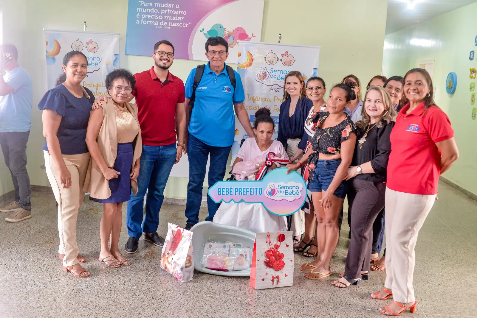 Primeira menina a receber título de “Bebê Prefeita” marca encerramento da 15ª Semana do Bebê em Codó