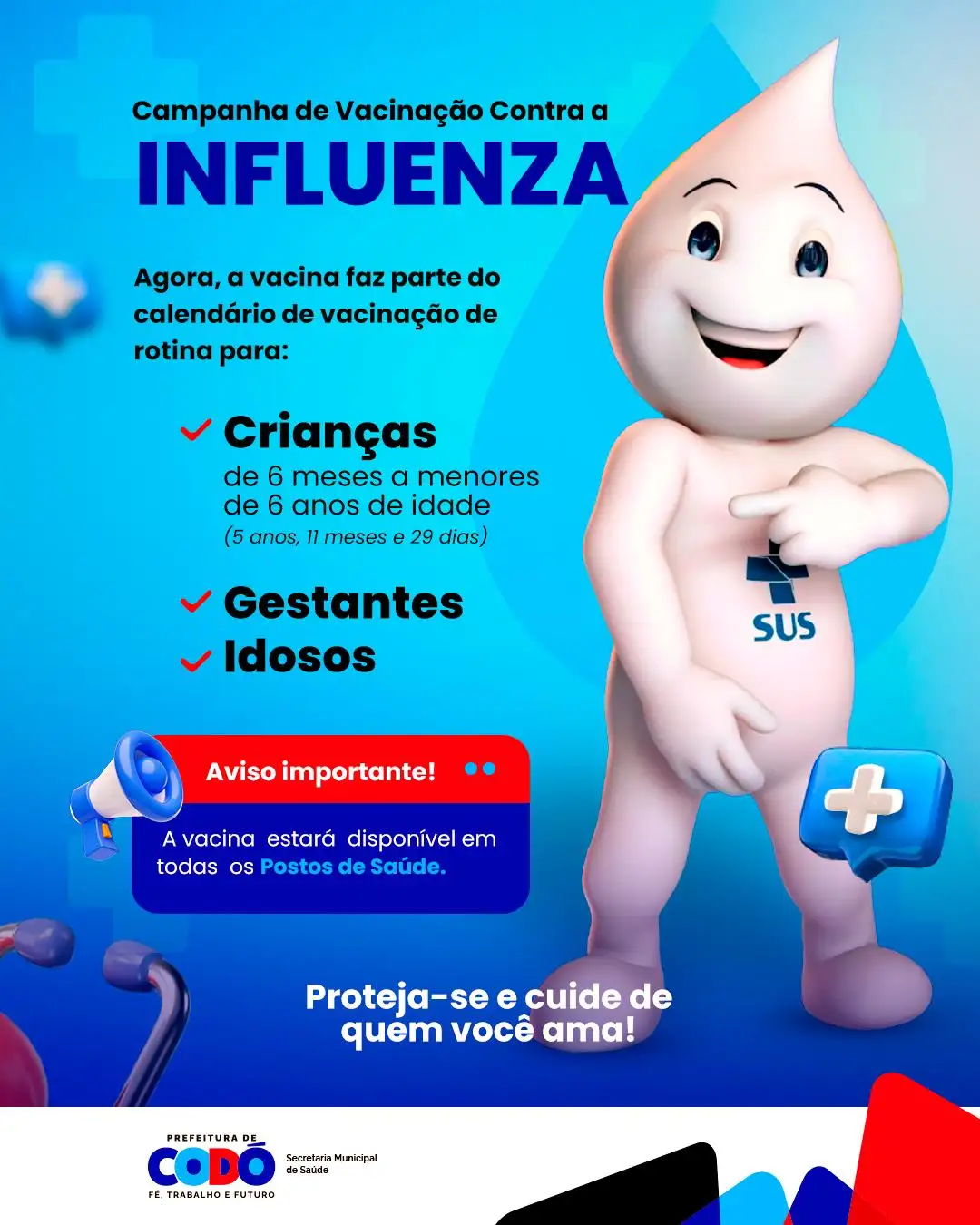 Galeria de imagens - Foto 1 da notícia: Prefeitura de Codó inicia Campanha de Vacinação contra a Influenza