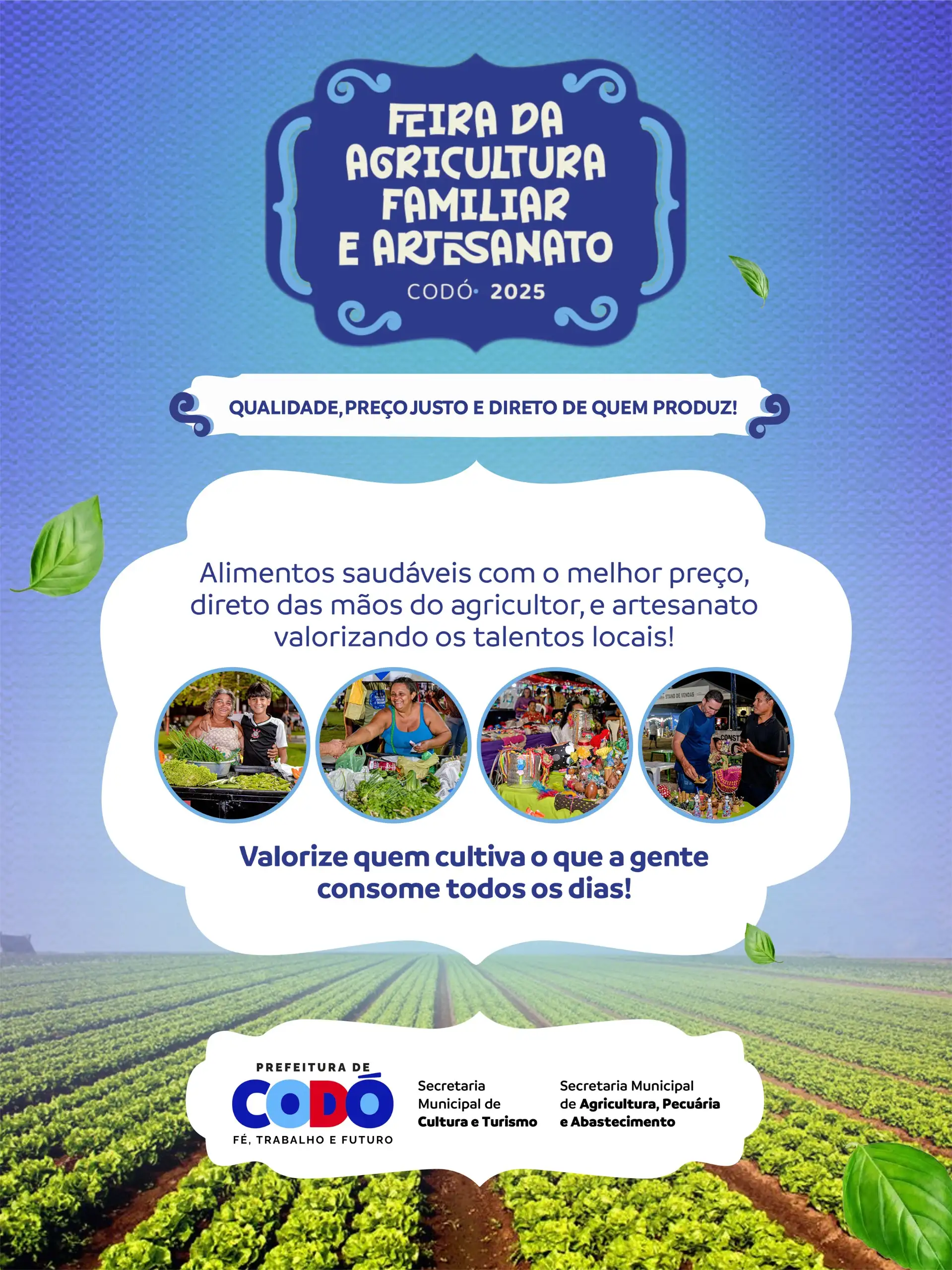 Galeria de imagens - Foto 1 da notícia: Prefeitura de Codó promoverá a 3ª edição da Feira da Agricultura Familiar e Artesanato na EXPOCODÓ
