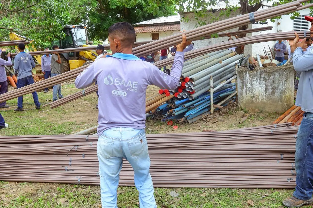 SAAE de Codó recebe tubos e caixas d’água para reforçar abastecimento na zona rural