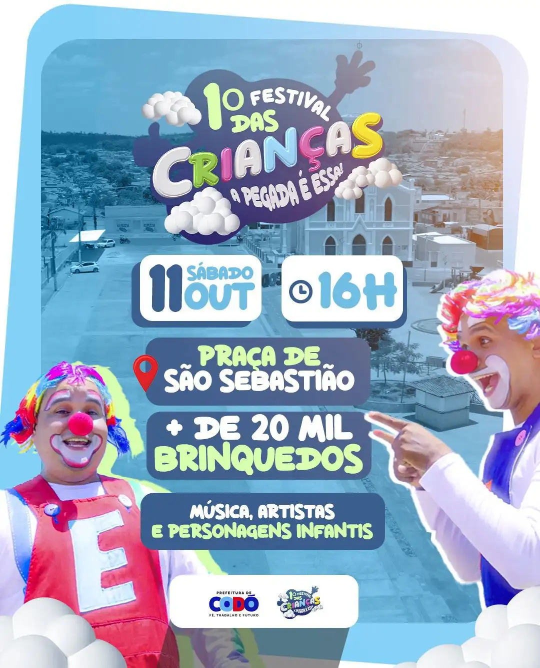 Prefeitura de Codó promove o 1º Festival das Crianças – “A Pegada é Essa!” com uma grande festa de alegria e diversão