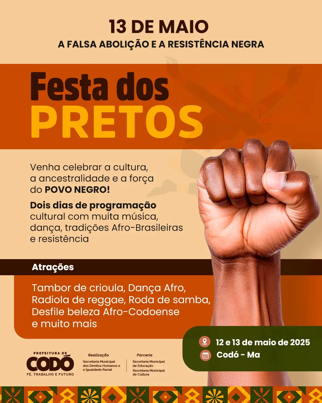 Prefeitura Municipal de Codó realiza a Festa dos Pretos