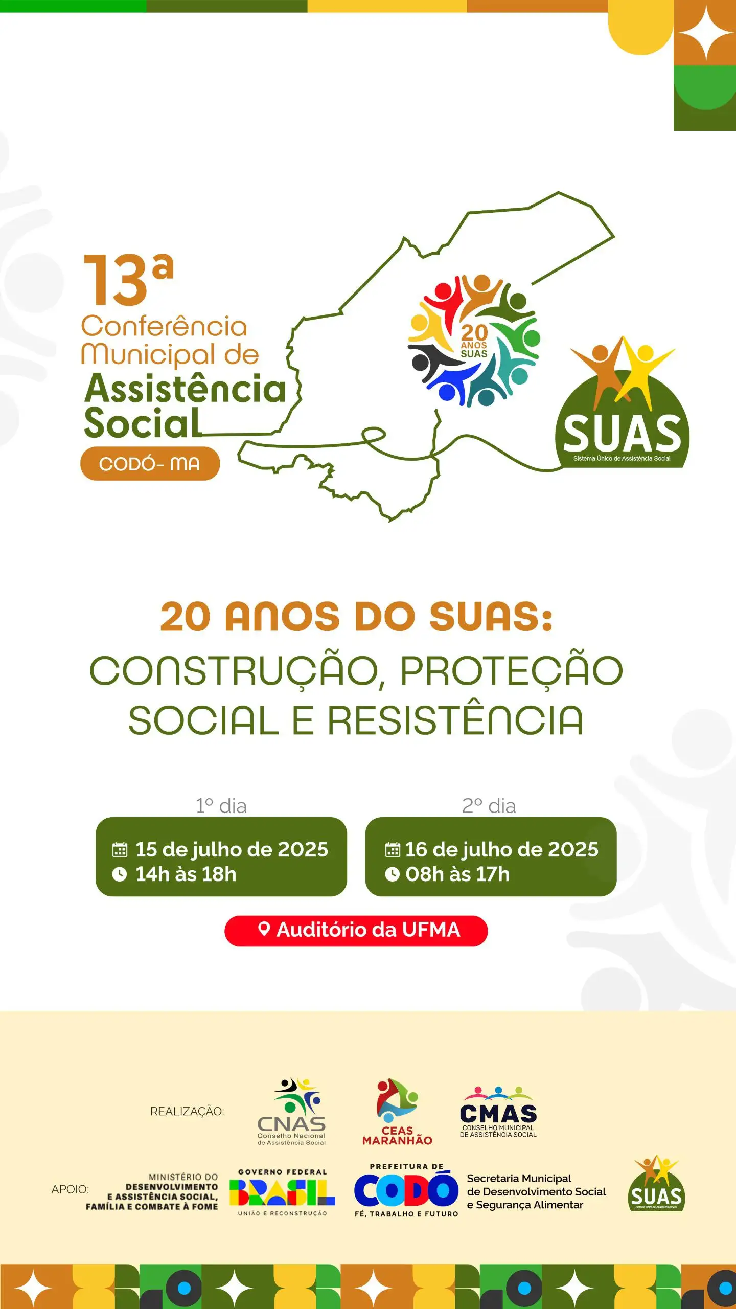 Foto 1 – 13ª Conferência Municipal de Assistência Social de Codó celebra 20 anos do SUAS