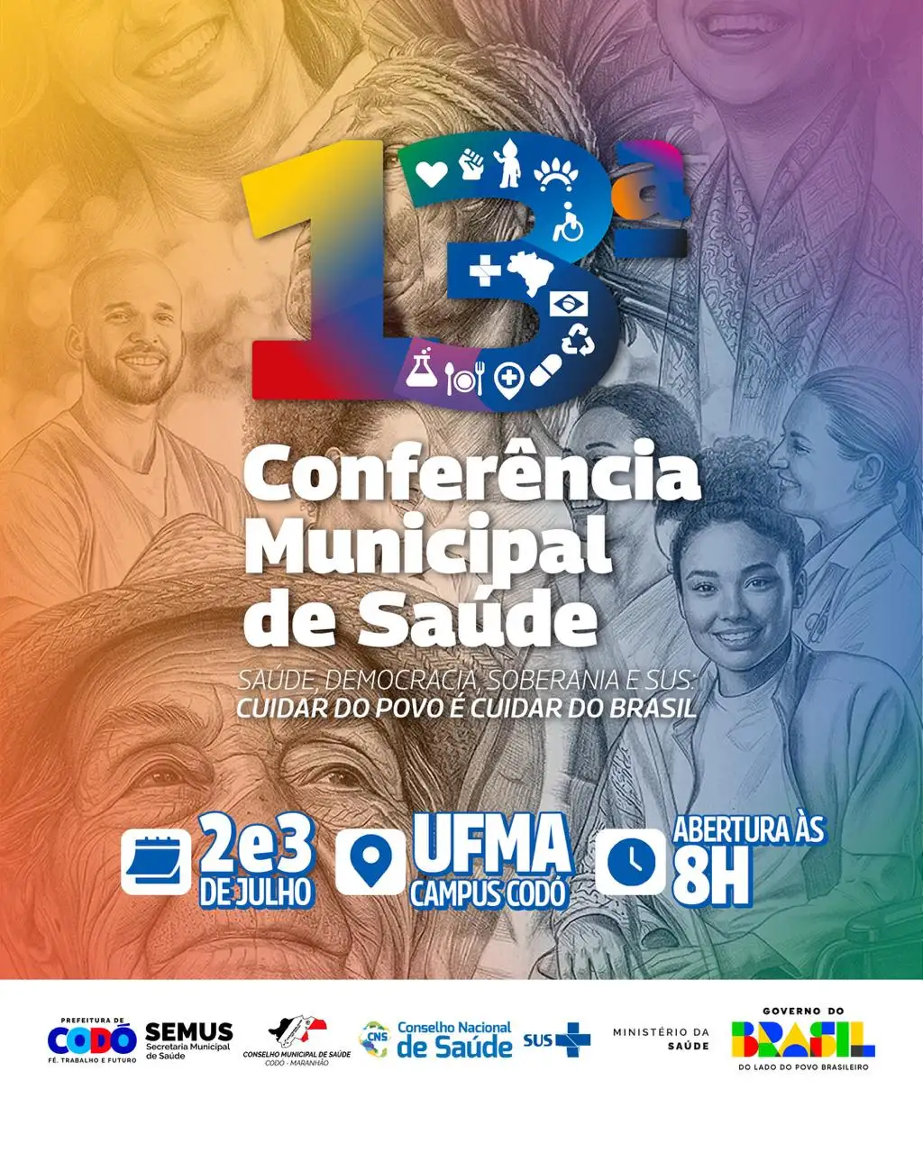 Foto 1 – 13ª Conferência Municipal de Saúde de Codó debate fortalecimento do SUS e reúne sociedade para construção de propostas