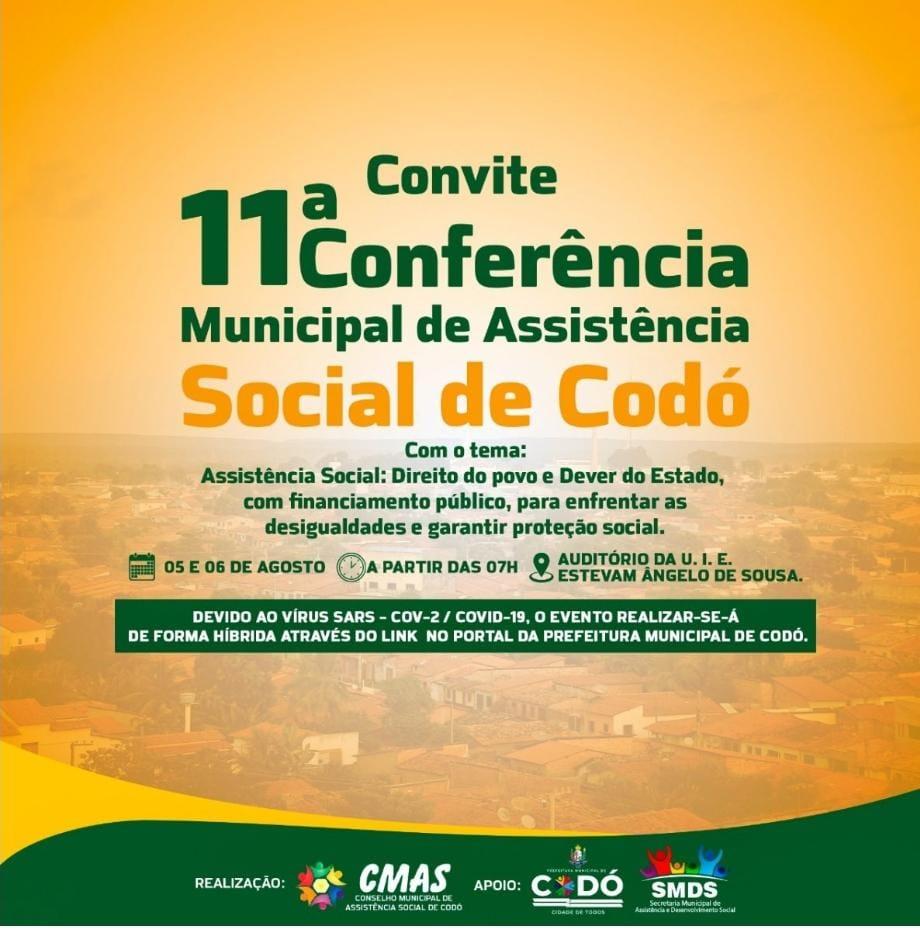 11ª Conferência de Assistência Social será realizada nesta quinta e sexta-feira 