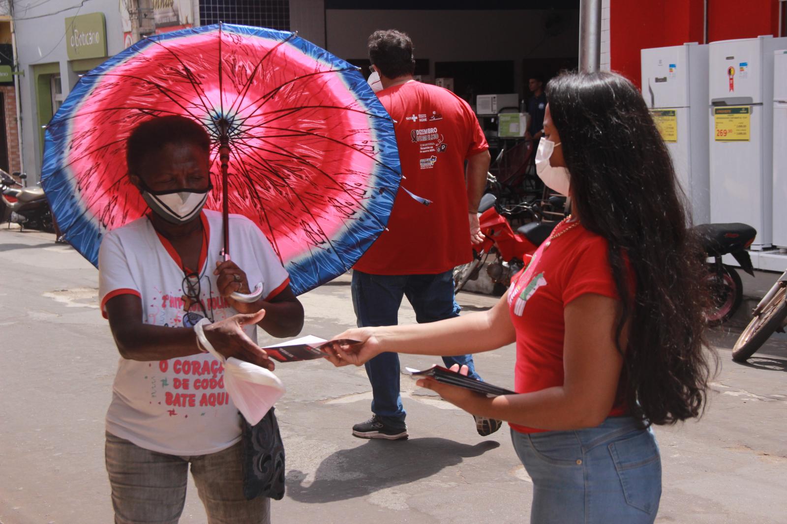 Prefeitura realiza ação educativa  em alusão ao Dia Mundial de luta contra a AIDS, em Codó