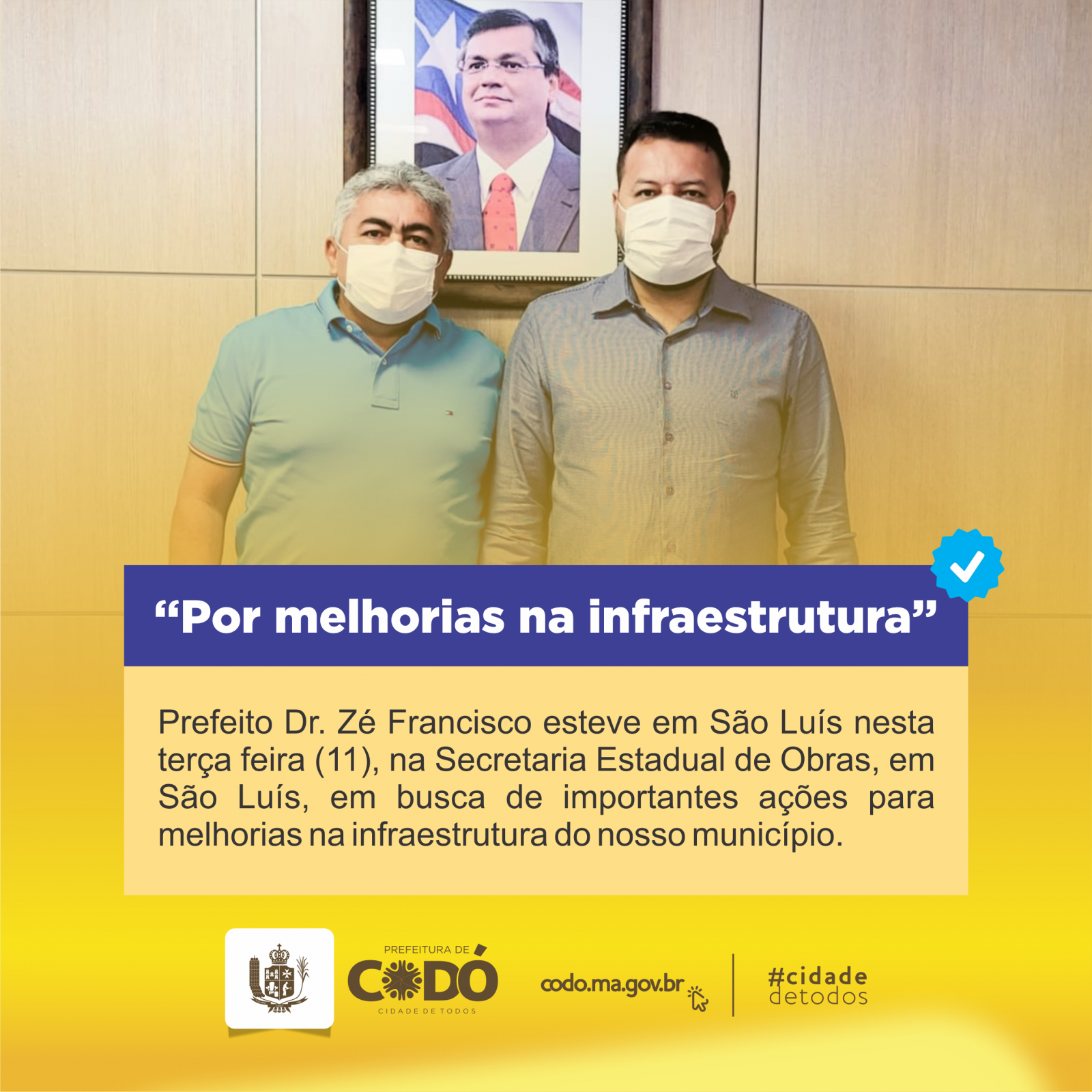 Prefeito Dr. Zé Francisco e equipe de governo conseguem importantes investimentos para Codó após viagem a São Luís    