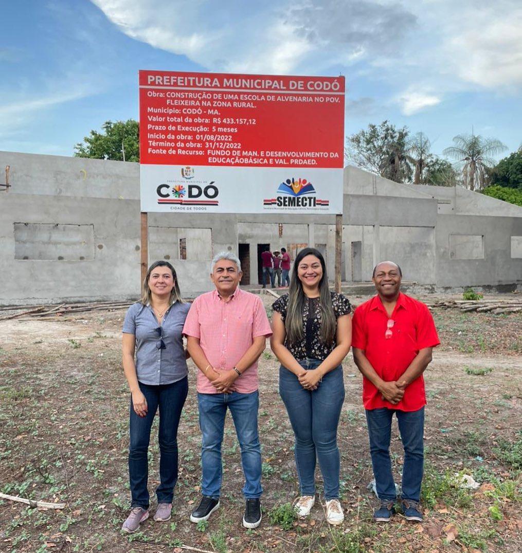 Gestão de Zé Francisco inicia construção de unidades educacionais para acabar com escolas de taipa em Codó