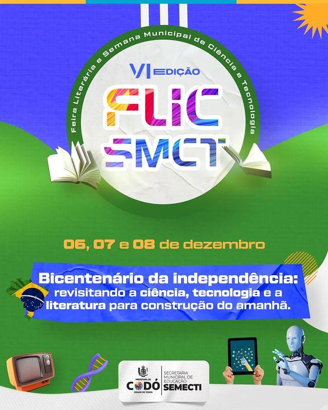 Aberta as inscrições para VI Feira Literária e Semana Municipal de Ciência e Tecnologia de Codó