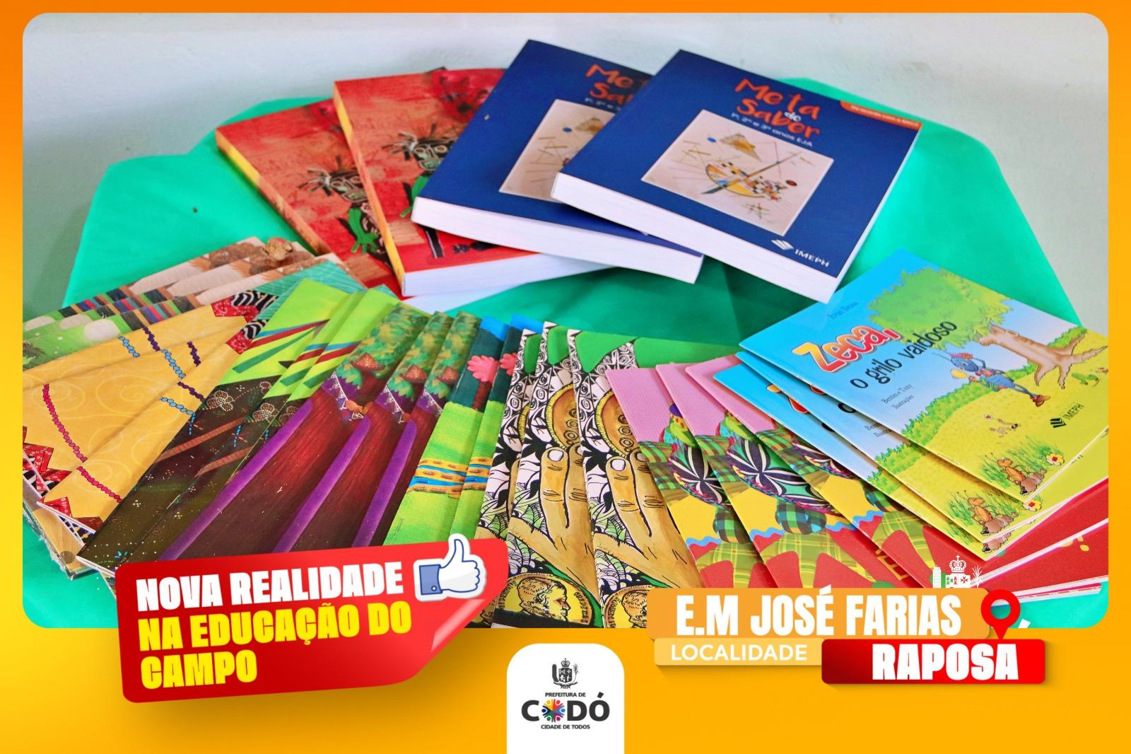 Prefeitura entrega Escola do Povoado Raposa reformada e equipada com novos livros e material didático, em Codó