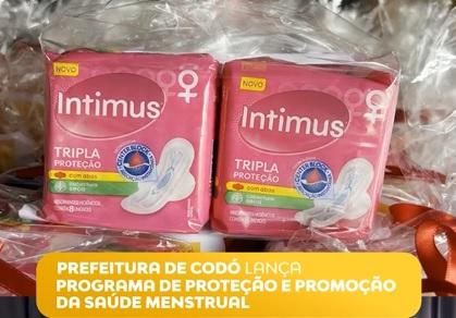 Prefeitura de Codó lança o Programa de Proteção e Promoção da Saúde Menstrual com distribuição de absorventes nas escolas